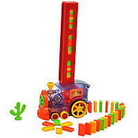Іграшка Паровозик Будівельний Дорога з Доміно Domino Train