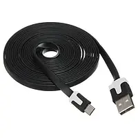 Шнур кабель USB Micro-Usb 100см flat V8/0044 плоский