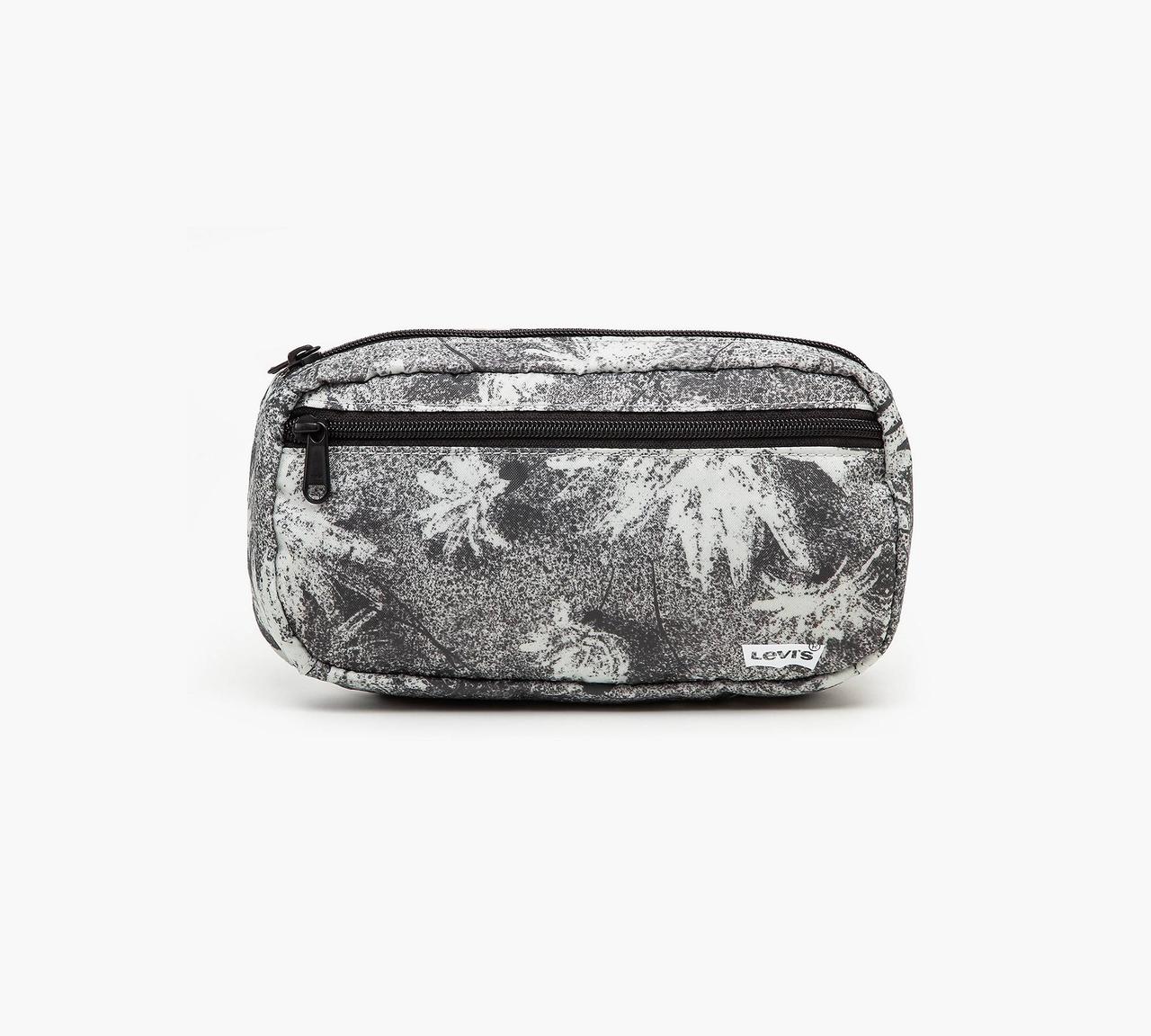 Поясна сумка-слінг Levi's бананка з принтом 1159799566 (Сірий, One size)