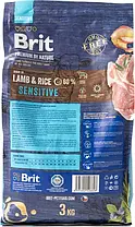 Brit Premium Dog Sensitive Lamb для чутливого травлення сухий корм для собак з ягням 3 кг, фото 3