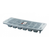 Пластиковая форма для льда с контейнером и лопаткой Stenson R92485 28*10*9см