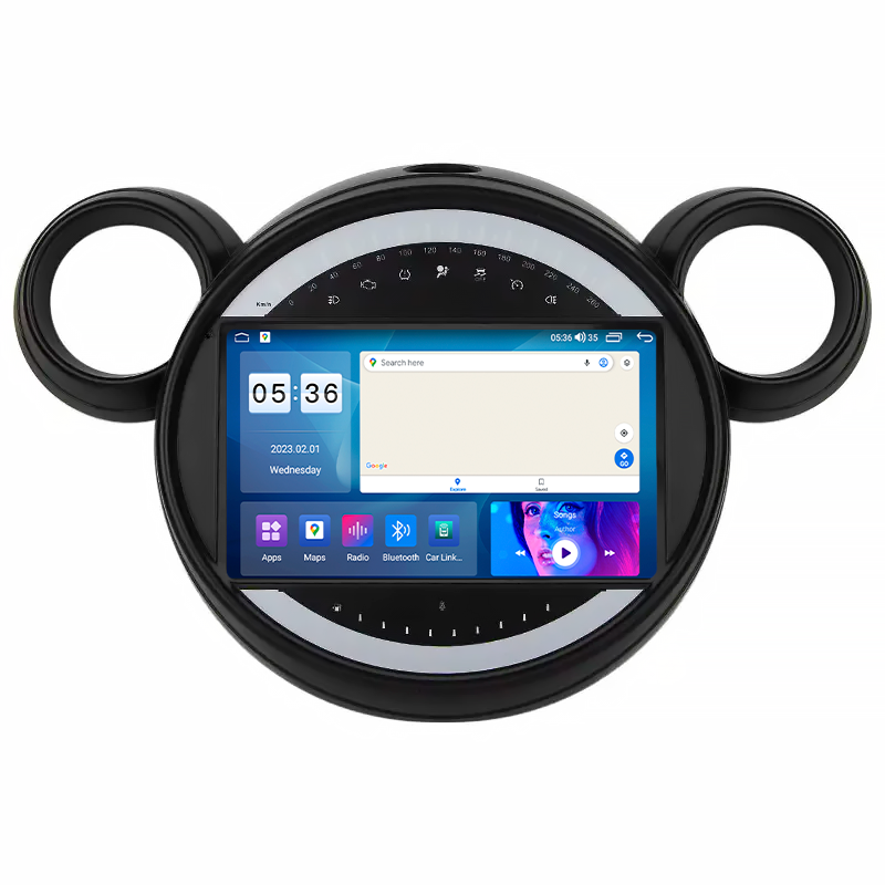 Штатна магнітола Lesko для MINI Countryman I 2010-2016 екран 9" 2/32 Gb CarPlay 4G Wi-Fi GPS Prime 6шт