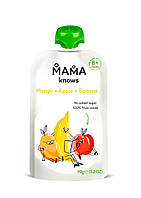 Пюре фруктове Mama knows Манго, Яблуко та Банан без цукру 90 г