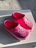 Жіночі шльопанці крокси рожеві Croki, фото 10