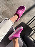 Жіночі шльопанці крокси рожеві Croki, фото 7