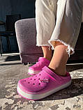 Жіночі шльопанці крокси рожеві Croki, фото 2