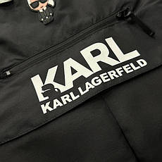 Чоловіча жилетка Karl Lagerfeld чорна спортивна безрукавка, жилет чорний Карл Лагерфельд, фото 3