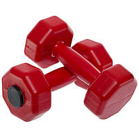 Гантели для фитнеса пластиковые Champion TA-9820-1_5 цвет красный
