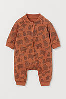 Человечек с начесом для мальчика H&M 0774918-007 050 см (0-1 months) Коричневый