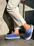 Жіночі шльопанці крокси блакитні волошка Croki, фото 5