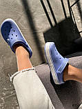 Жіночі шльопанці крокси блакитні волошка Croki, фото 6