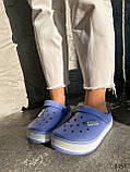 Жіночі шльопанці крокси блакитні волошка Croki, фото 7