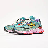 New Balance 9060 MULTI COLOR, женские кроссовки нью баланс бирюза мультиколор 9060