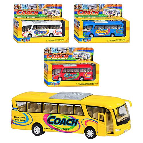 Іграшковий металевий автобус KS 7101 W, 3 кольори