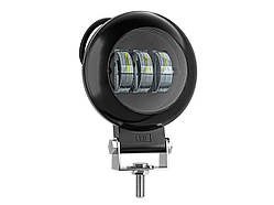 LED фара 30W-A  3 світлодіодa Epistar із світло-тіньовою межею