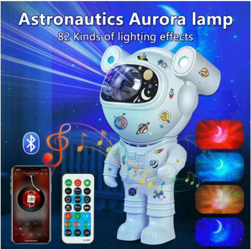 Нічник проєктор XL-731 Astronaut, Bluetooth, Speaker, Night Light