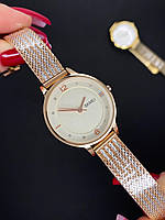 Женские классические наручные часы с металлическим браслетом Skmei 1874 RG Оригинал