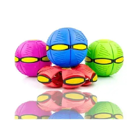 Дитячий ігровий м'яч-трансформер Flat Ball Disc Складаний м'яч флетбол із підсвіткою для фрисбі та активних ігор - фото 10 - id-p2132821259
