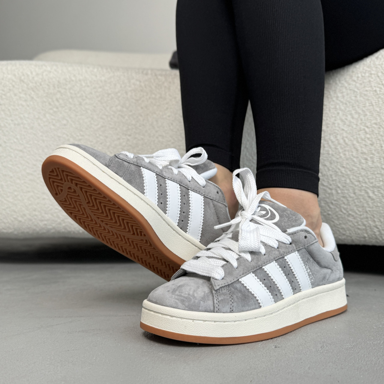 Adidas gray campus sneaker online