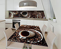 Наклейка 3Д виниловая на стол Zatarga «Крупный помол» 600х1200 мм для домов, квартир, столов, VK, код: 6443758