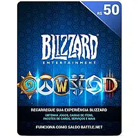 Подарочная карта Blizzard Battle.net 50 BRL