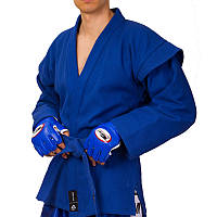 Куртка для самбо самбовка MATSA MA-5411 размер 2 (рост 150) цвет синий