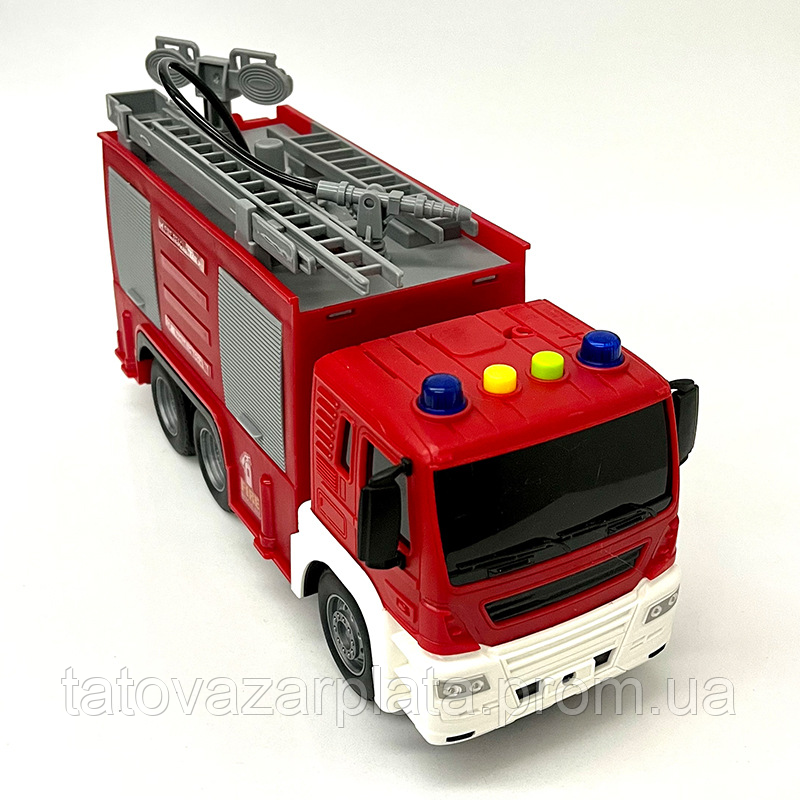 Пожежна Машина Іграшка Дитяча з Водою зі Шланга зі світлом і Звуком Автопром