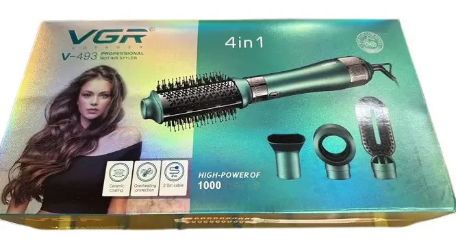 Фен-щетка для волос VGR профессиональный воздушный стайлер V-493 4 в 1 - фото 5 - id-p2132821315