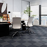 Самоклеюча плитка під ковролін темно-сіра 300х300х4,5мм SW-00001420, фото 5