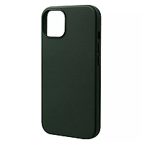 Чехол с магнитом WAVE Premium Leather Edition Case with MagSafe iPhone 13 sequoia green