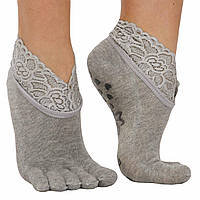 Носки для йоги с закрытыми пальцами Zelart FI-9936 цвет серый