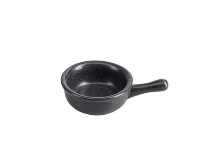 Соусник з ручкою Black порцеляновий Porland 9 см 808111/Bl