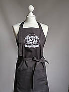 Фартух Latte з брендуванням до 25 см | Фартух з вишивкою логотипу Темно сірий, фото 5