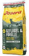 Josera Geflugel & Forelle 15 кг - беззерновой корм для взрослых собак с птицей и форелью