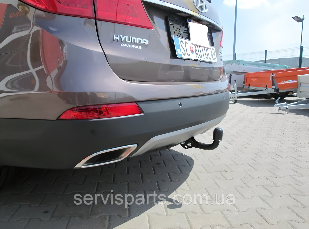 Фаркоп Hyundai Grand Santa Fe 2013-2019 (Хендай Гранд Санта Фе) польський на болтах