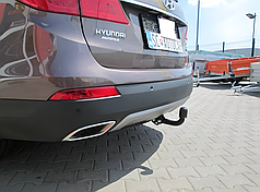 Фаркоп Hyundai Grand Santa Fe 2013-2019 (Хендай Гранд Санта Фе) польський на болтах