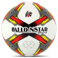 Мяч футбольный BALLONSTAR FB-4415 цвет белый-красный