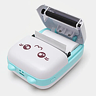 Міні принтер для телефона + Подарунок Навушники з вушками VZV-23M / Дитячий термопринтер / Маленький принтер, фото 4