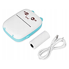 Міні принтер для телефона + Подарунок Навушники з вушками VZV-23M / Дитячий термопринтер / Маленький принтер, фото 9