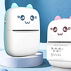 Міні принтер для телефона + Подарунок Навушники з вушками VZV-23M / Дитячий термопринтер / Маленький принтер, фото 7