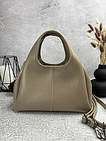 Женская сумка бежевая Tenderness классическая сумочка через плечо в подарочной упаковке