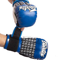 Перчатки для рукопашного боя FARTEX 0273 размер 10 унции цвет синий-серый