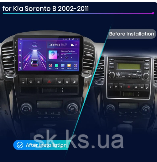 Junsun 4G Android магнітола для Kia Sorento 1 BL 2002 - 2011
