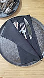 Куверт на три відділення, чохол для столових приборів, чорного кольору, водовідштовхуючий, фото 4