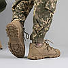 Тактичні чоловічі кросівки койот на літо сітка, фото 10