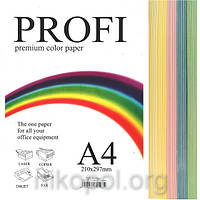 Набір кольорового паперу Profi 5 кольорів 100 аркушів (пастельний) 160 гр/м2