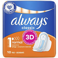 Гигиенические прокладки Always Classic Normal, 10 шт (4 капли)