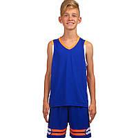 Форма баскетбольная детская LIDONG LD-8019T размер 4XS цвет синий-оранжевый