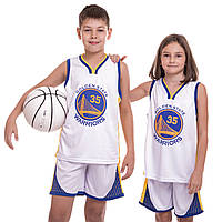 Форма баскетбольная детская NB-Sport NBA GOLDEN STATE 30 BA-0973 размер 2XL