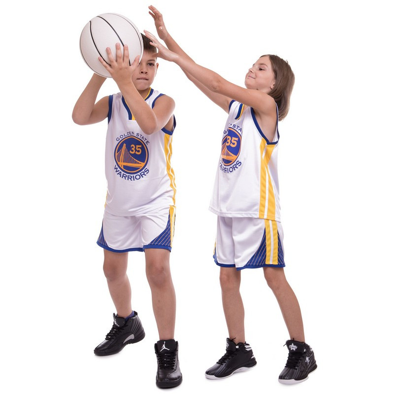 Форма баскетбольная детская NB-Sport NBA GOLDEN STATE 30 BA-0973 размер 2XL - фото 2 - id-p2132668550